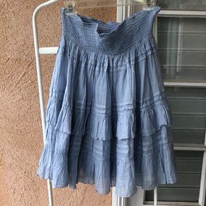 Ralph Lauren Periwinkle Two Tiered Ruffle Skirt